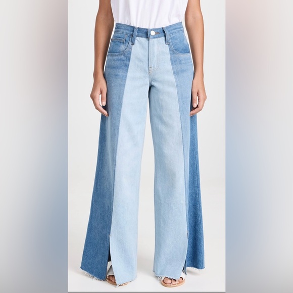 Frame Denim - Frame Split Seam Wide Leg Jeans Size 33